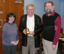 Jan, Phil and Dave with Bournes shield