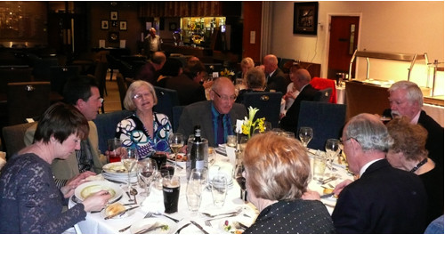  02.  Members and guests  during the meal