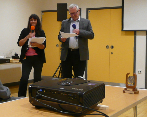 Surrey Border judges announcing the results