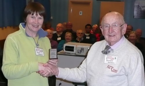 Anne accepts the Fiction shield from Bernard