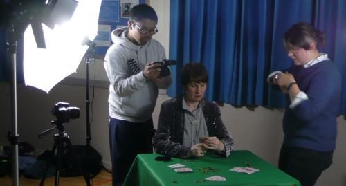 David, Anne and Gabi capturing close ups