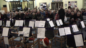 The audience in Trinity Church