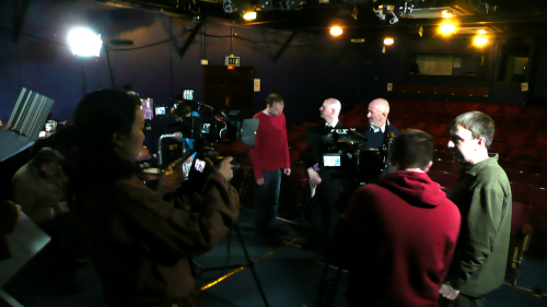 Actors & crew in Shinfield Theatre