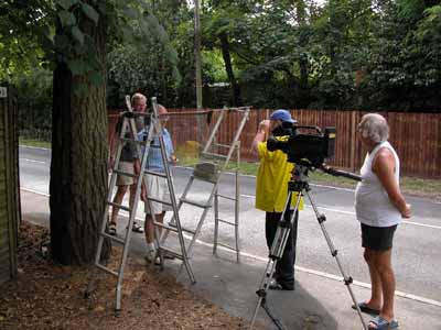 09. Preparing for the one-take of the spray can scene